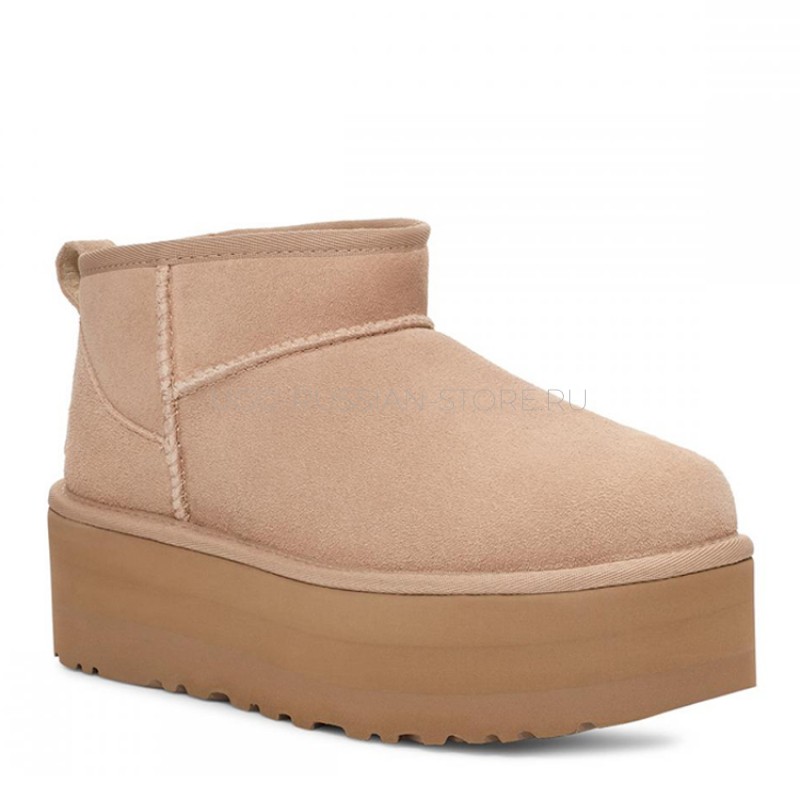 UGG Ultra Mini Platform Boot Sand 22