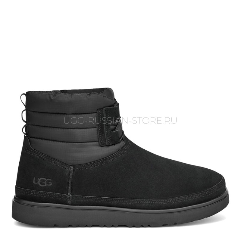 UGG Mens Classic Mini Lace-Up Weather Black 11