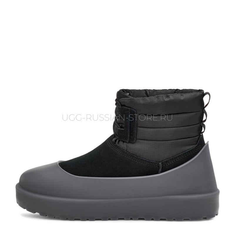 UGG Mens Classic Mini Lace-Up Weather Black 22