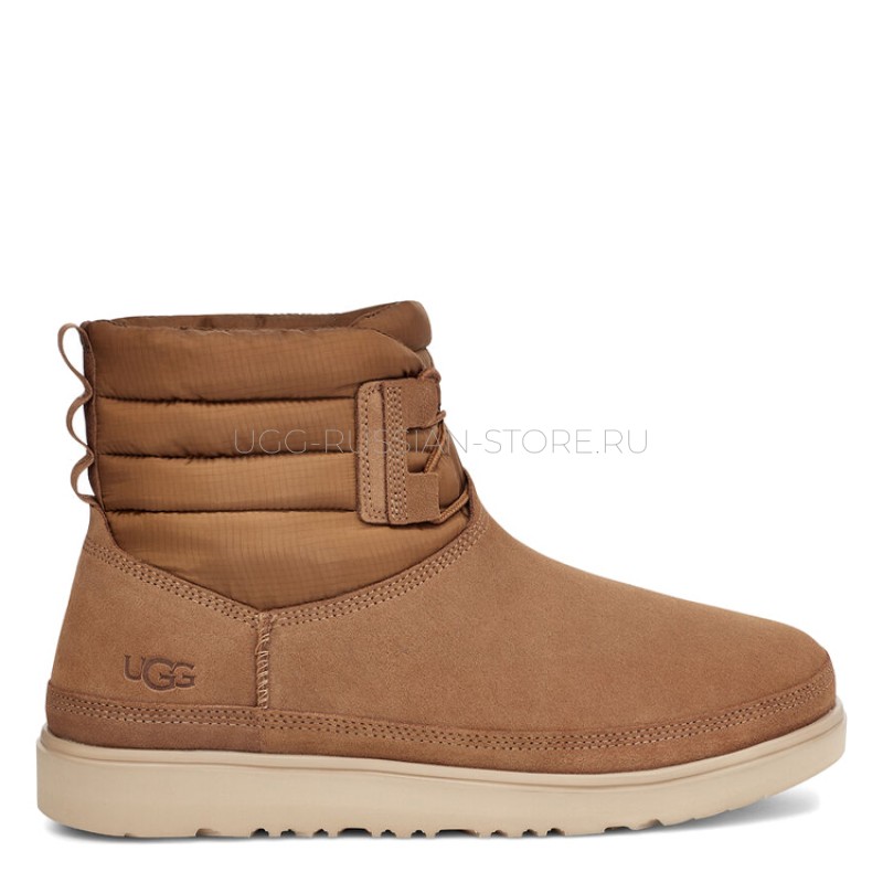 UGG Mens  Classic Mini Lace-Up Weather Chestnut 11