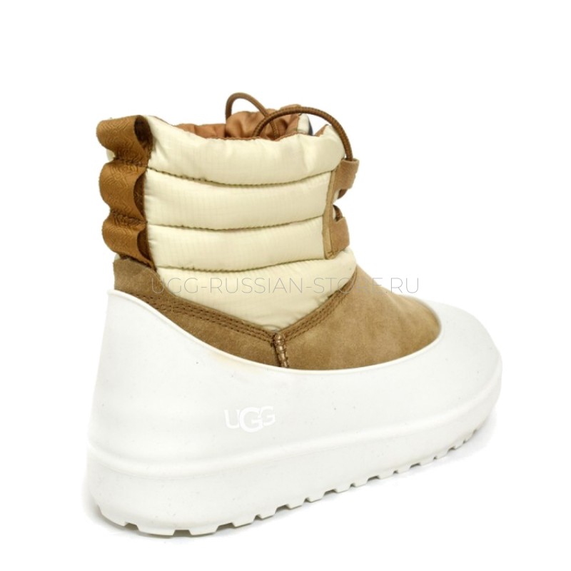 UGG Mens Classic Mini Lace-Up Weather White Chestnut 22