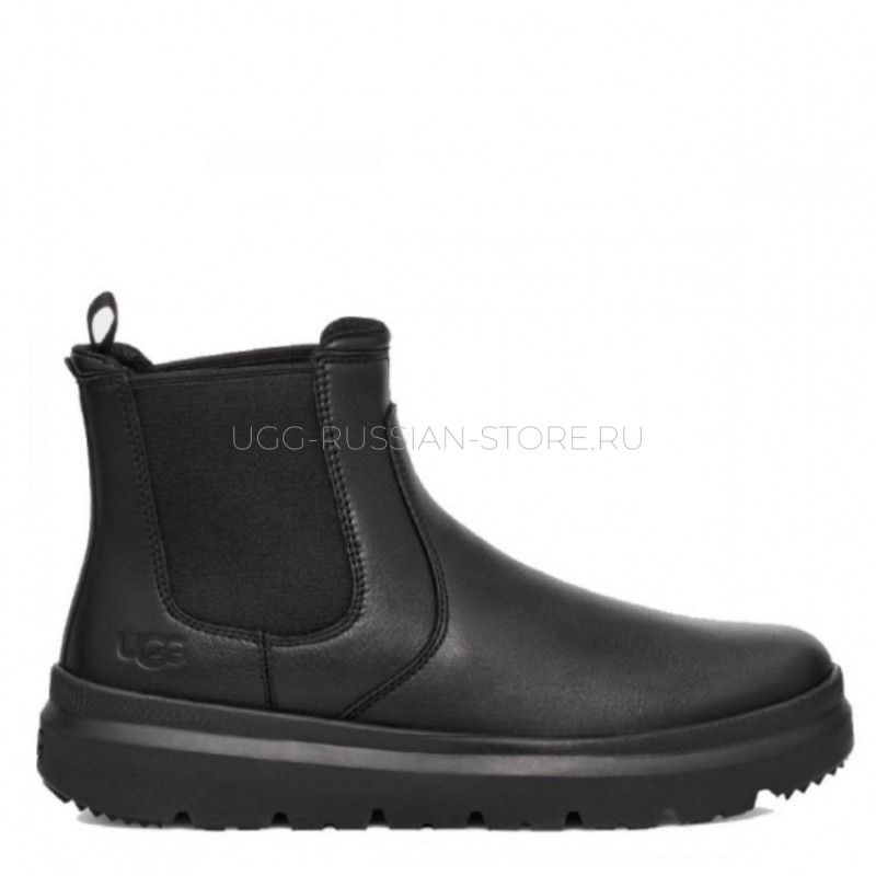UGG Men's  Burleigh Chelsea Leather Black 11