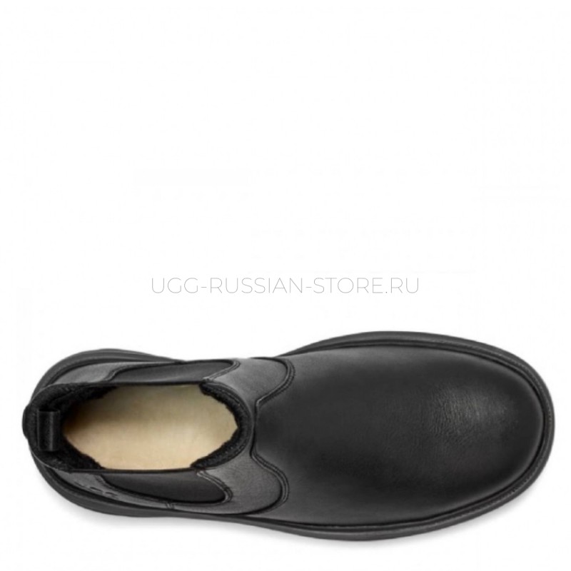 UGG Men's  Burleigh Chelsea Leather Black 22