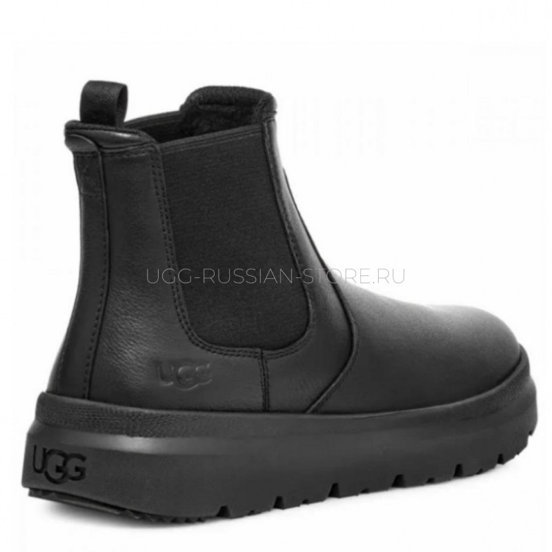 UGG Men's  Burleigh Chelsea Leather Black 22