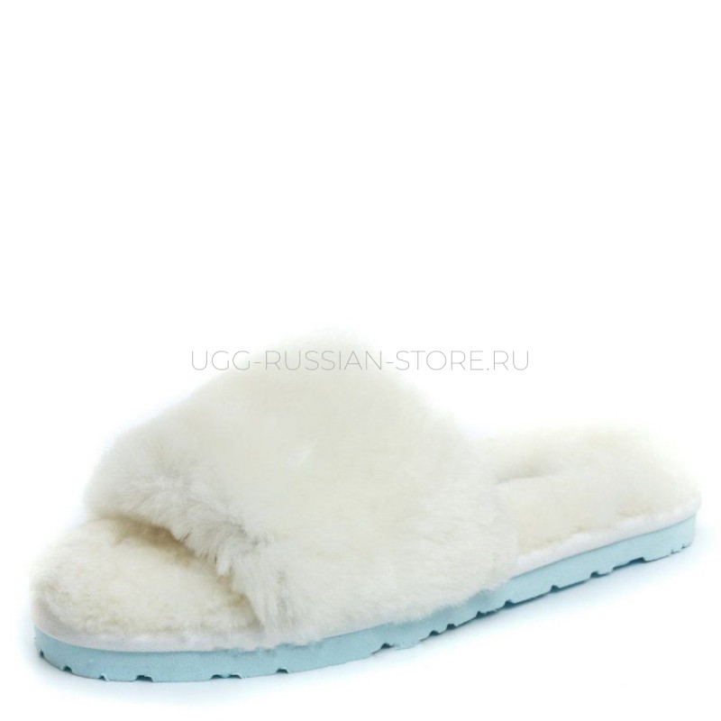 UGG Fluff Slide Slippers White 22