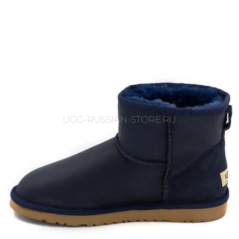 UGG Men's Classic Mini Metallic Navy 22