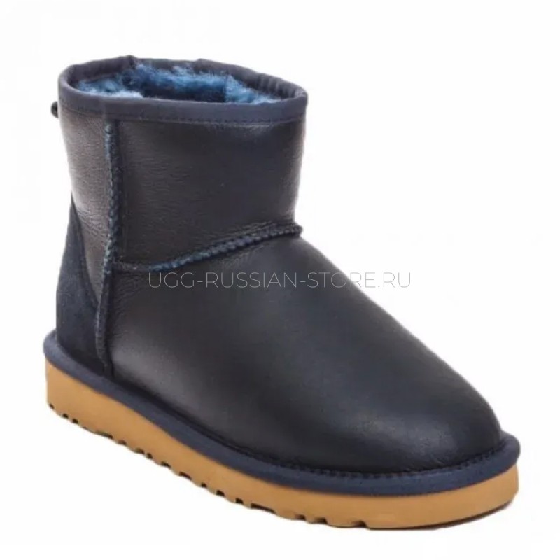 UGG Men's Classic Mini Metallic Navy 22