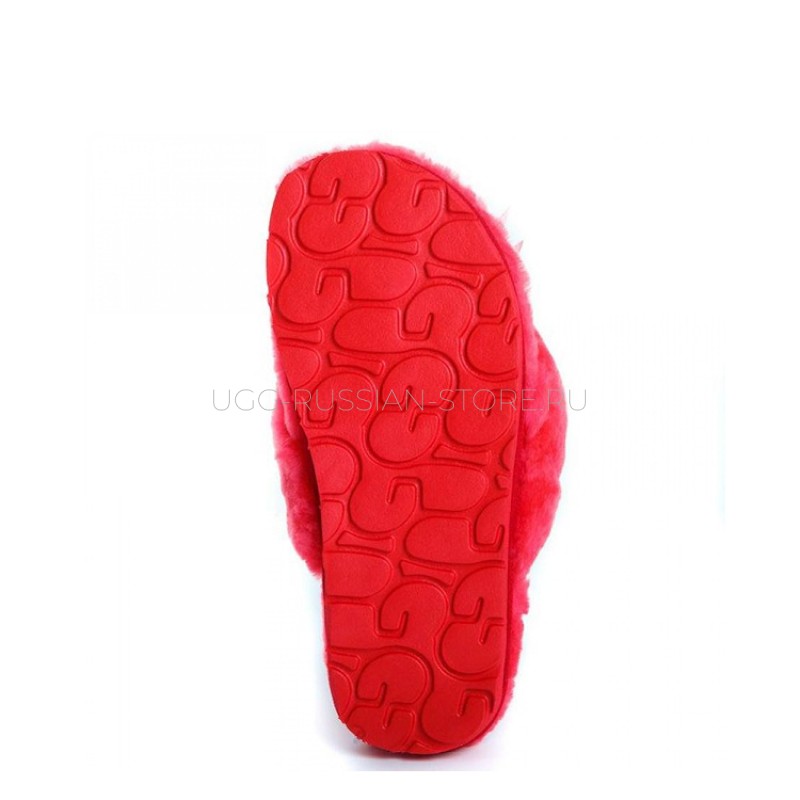 UGG Fluff Flip Flop II Watermelon Red 22