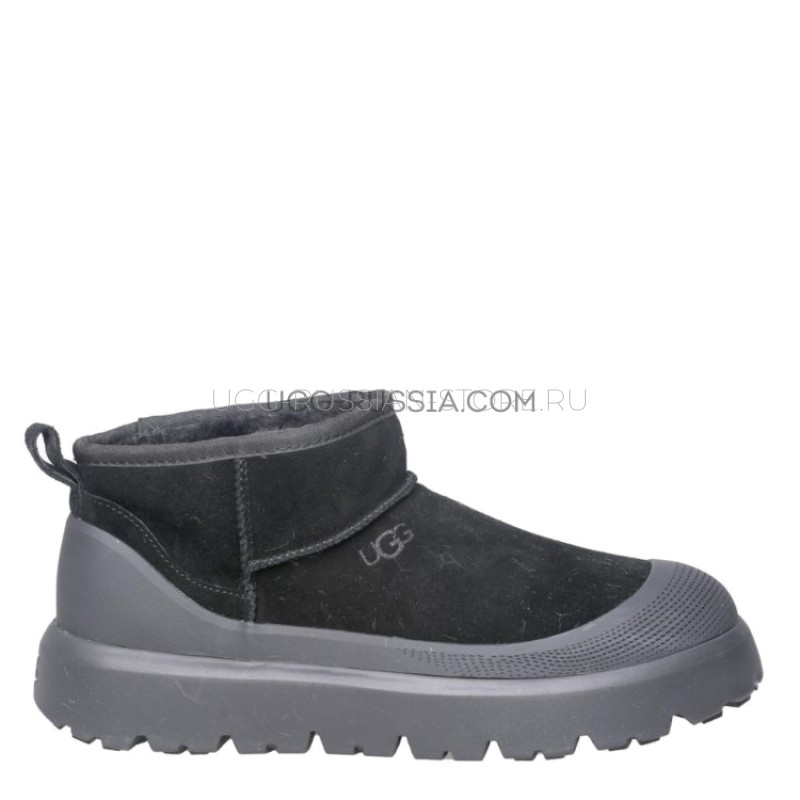 UGG Mens Ultra Mini Hybrid Black 11