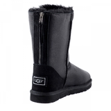 UGG Classic Short Zip Metallic Black
