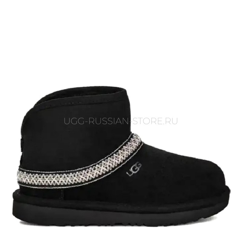 UGG Classic Mini Crescent Black 11