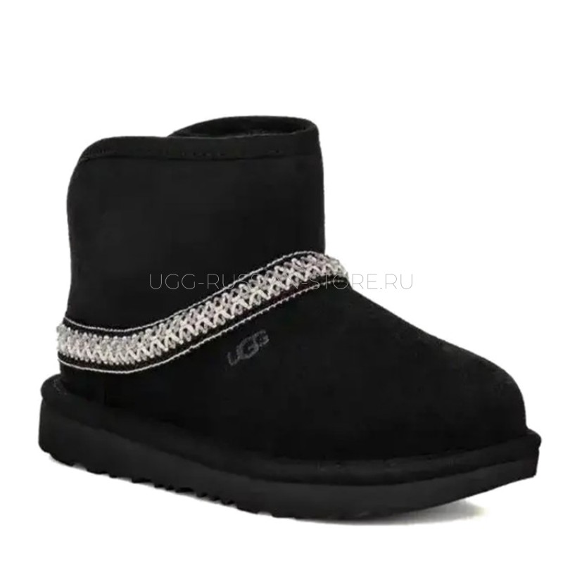 UGG Classic Mini Crescent Black 22