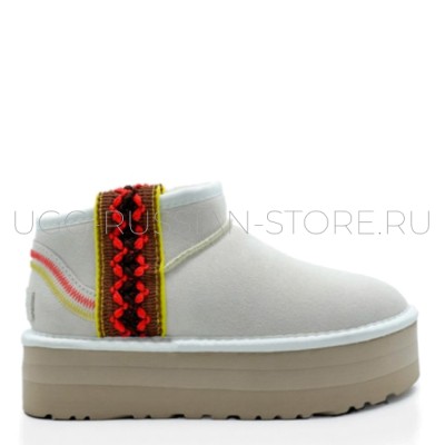 Classic Ultra Mini Braid Platform White