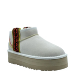 UGG Classic Ultra Mini Braid Platform White