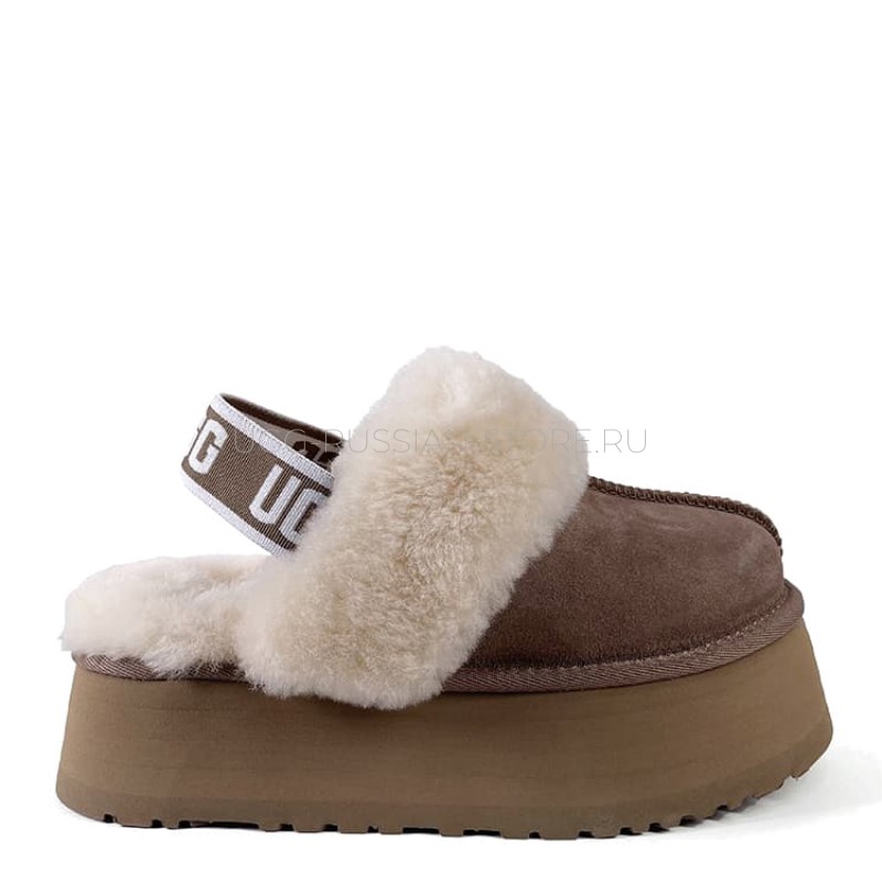 UGG Funkette Suede Platform Cappuccino 11