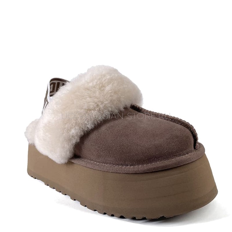 UGG Funkette Suede Platform Cappuccino 22