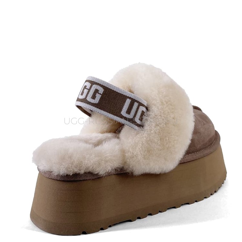 UGG Funkette Suede Platform Cappuccino 22
