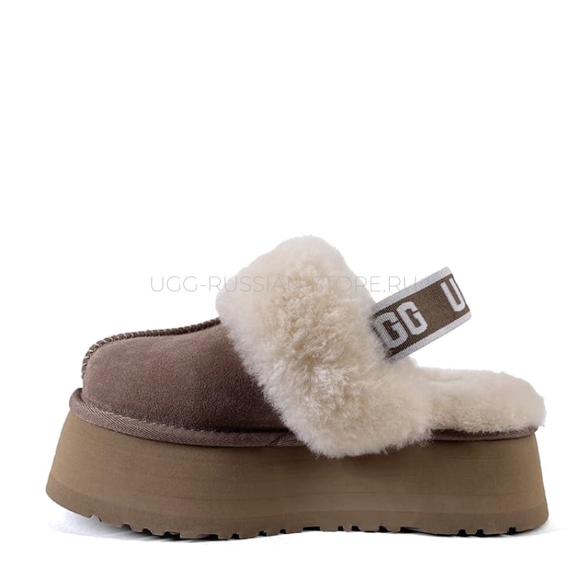 UGG Funkette Suede Platform Cappuccino 22