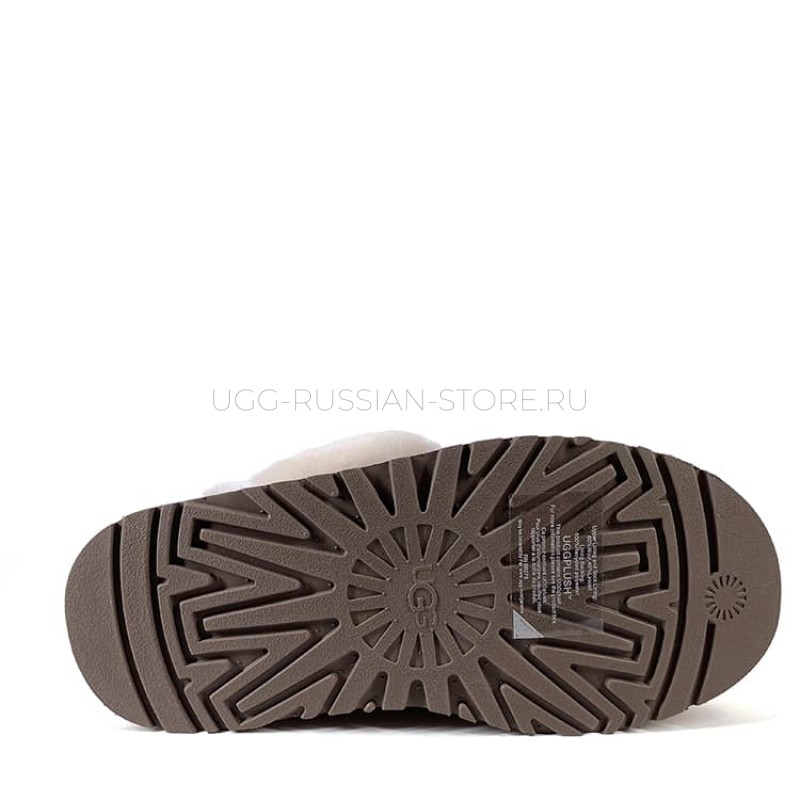 UGG Funkette Suede Platform Cappuccino 22