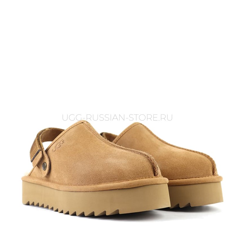 UGG Goldenstar Clog Platform Chestnut 22