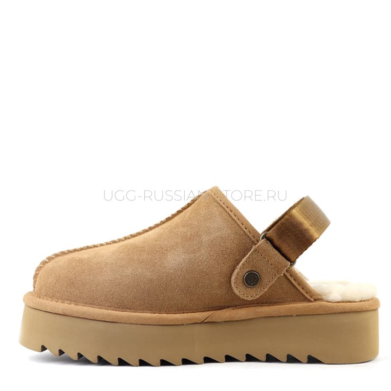 UGG Goldenstar Clog Platform Chestnut 22