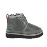 UGG KIDS Classic Neumel II ZIP Leather Grey