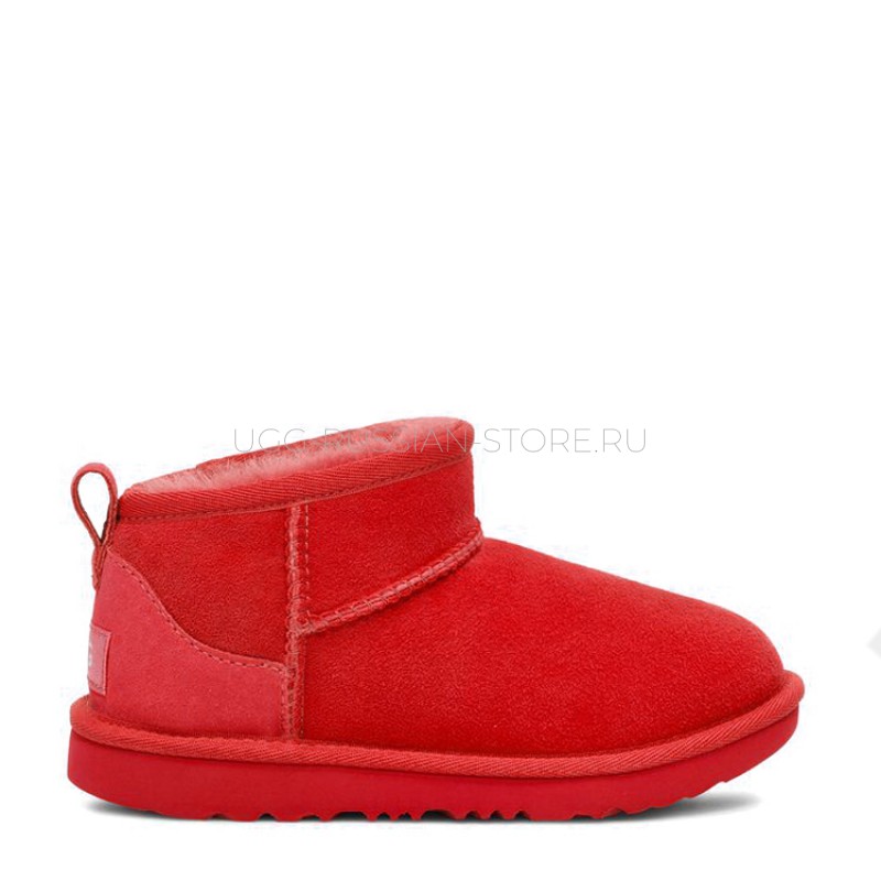 UGG Kids Classic Ultra Mini Samba Red 11