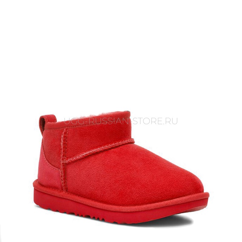 UGG Kids Classic Ultra Mini Samba Red 22