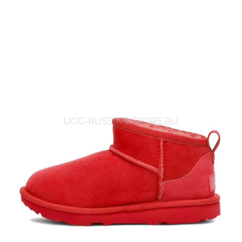 UGG Kids Classic Ultra Mini Samba Red 22