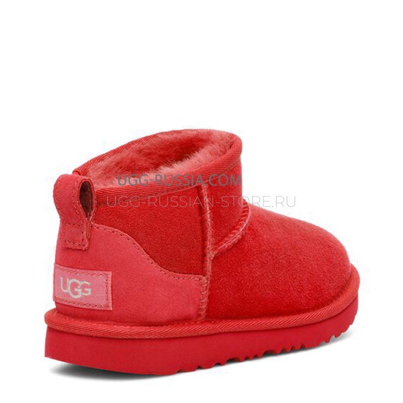 UGG Kids Classic Ultra Mini Samba Red 22