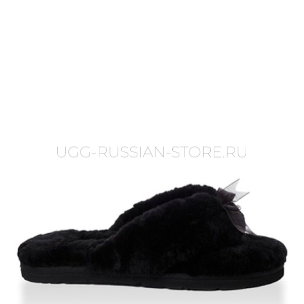 Fluff Flip Flop Black