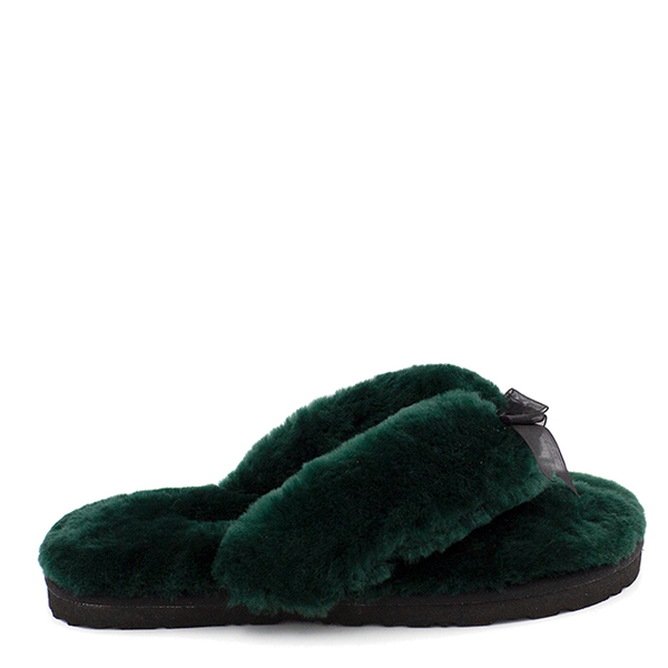 Fluff Flip Flop Dark Green