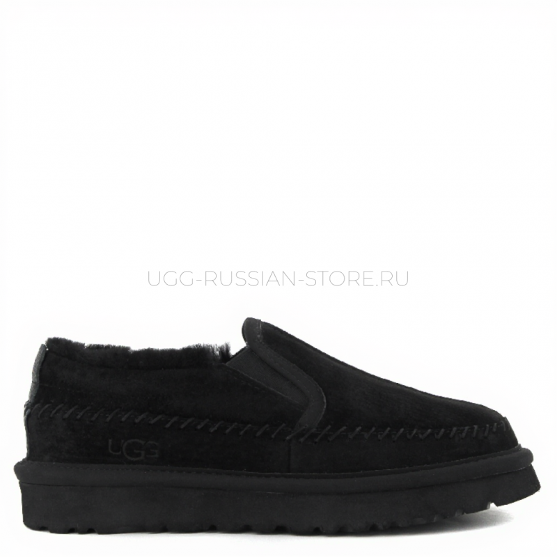 UGG Stitch Slip On Black 11