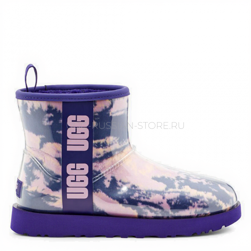 UGG KIDS Classic Clear Mini Marble Violet Night 11