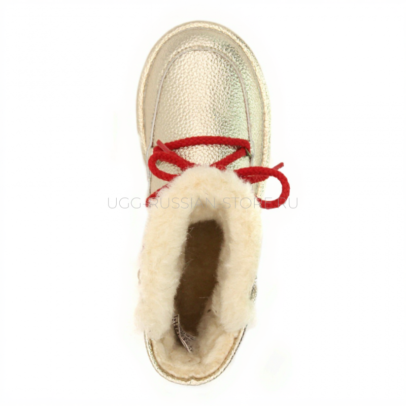 UGG Jimmy Choo Louge  Leather Gold Mini 22