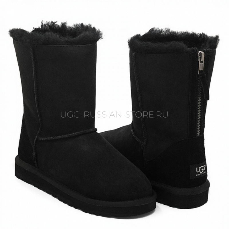 UGG Classic Short ZIP Black 22
