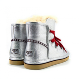 UGG Jimmy Choo Louge  Leather Silver Mini 
