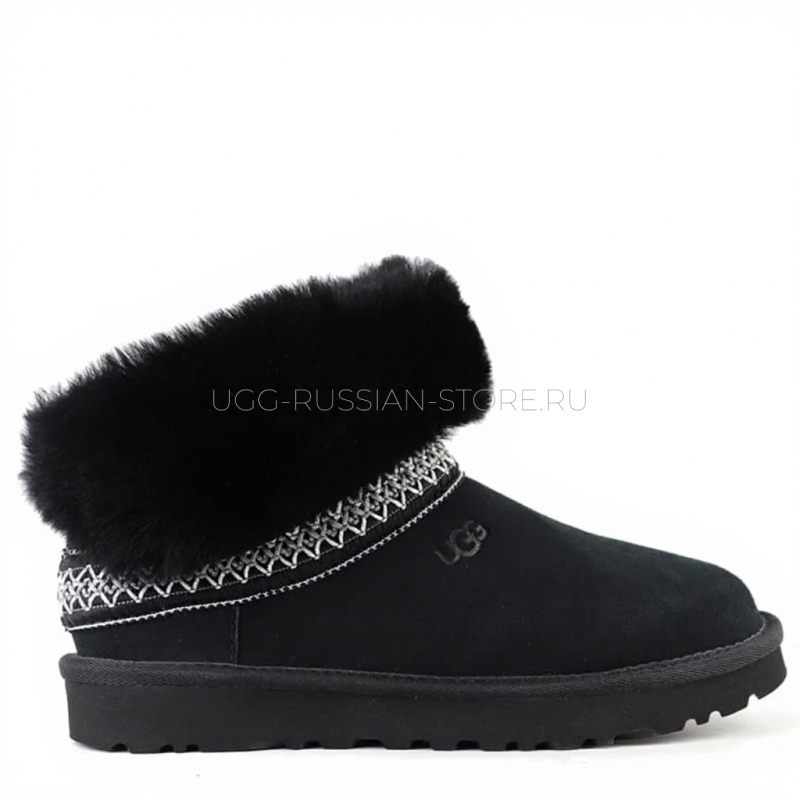 UGG Classic Short Crescent Black 22