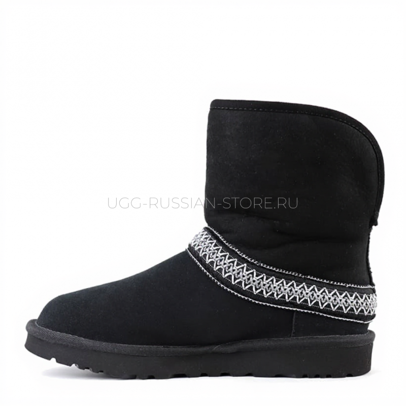UGG Classic Short Crescent Black 22